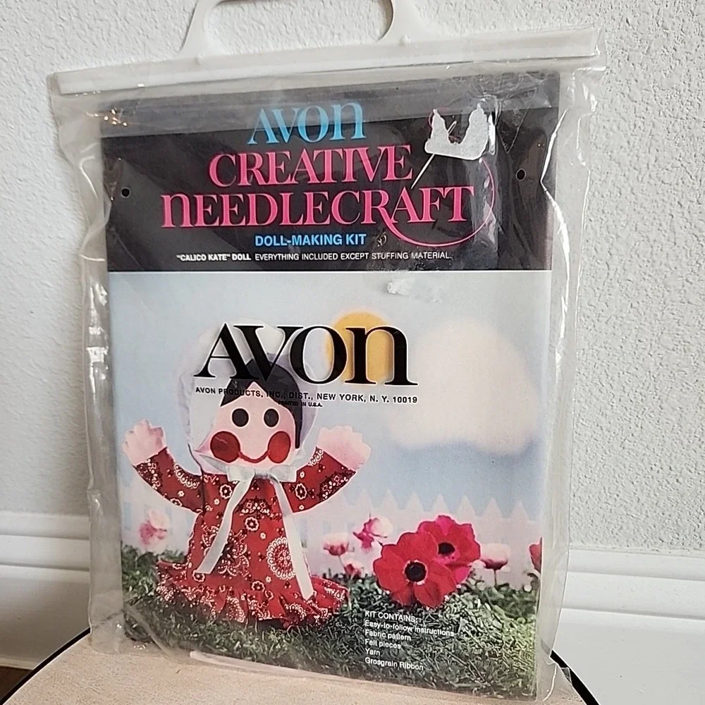 Vintage Avon Calico Kate Doll Making Craft Kit 1973 Creative‎ Needlecraft New
